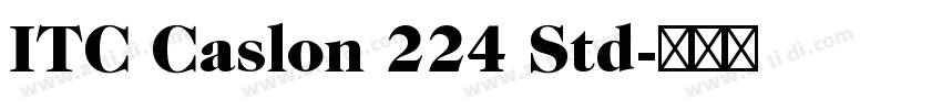 ITC Caslon 224 Std字体转换